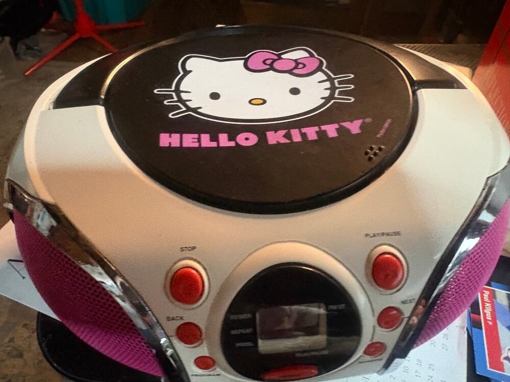 Hello Kitty Boombox CD Player Portable Electronics